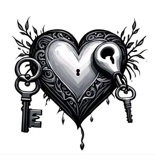 Lock And Key Heart