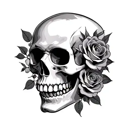 Skull And Roses
