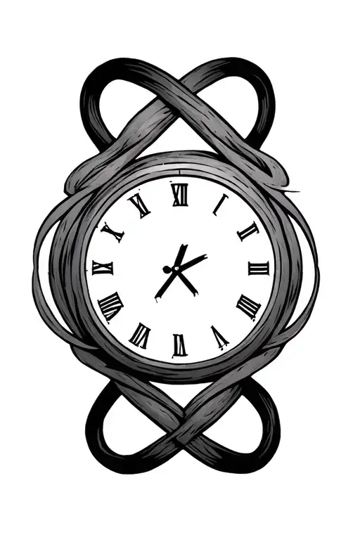Infinity Symbol Clock