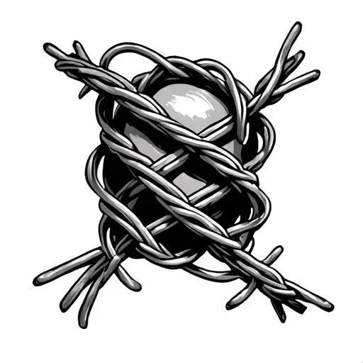 Wrapped Barbwire