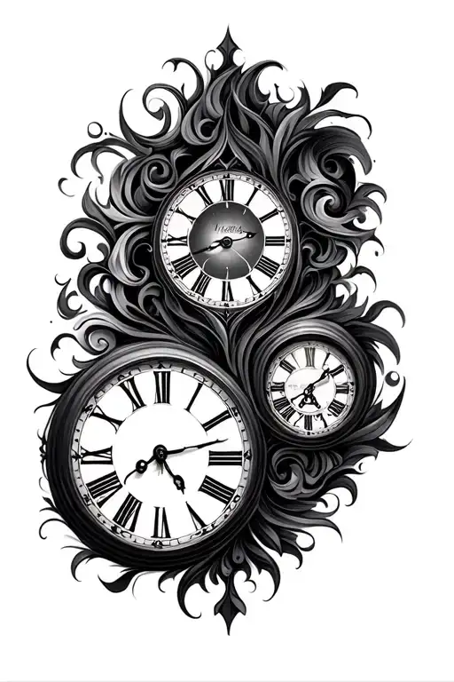 Double Clock Face Morphing