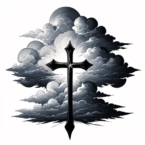 Cross And Clouds