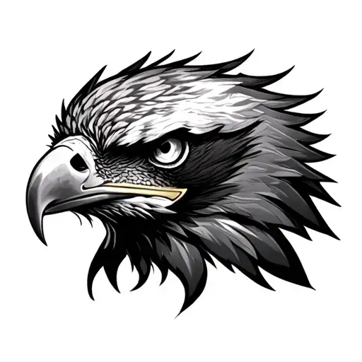 Unique Eagle Head Surrounded