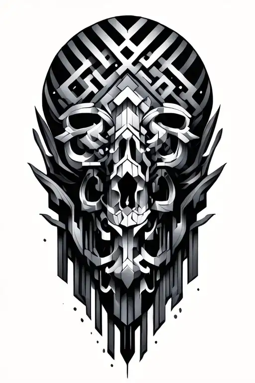 Geometric Maze Repetitive Pattern