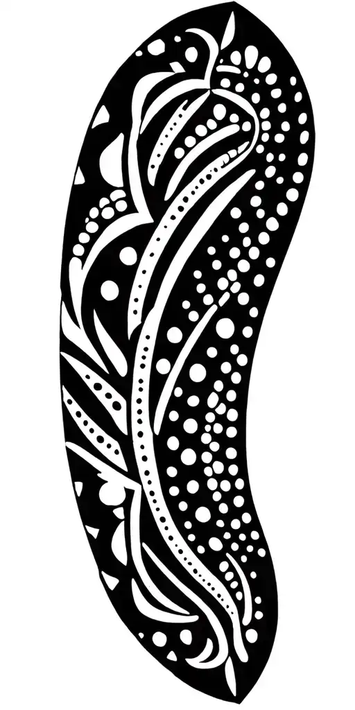 Tribal Patterns Dotted Mandala