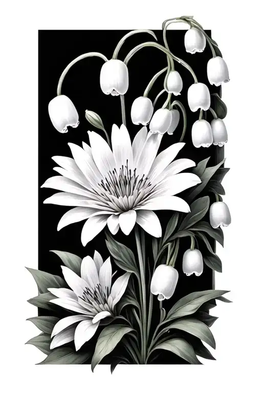 Aster And Lily Of Valley