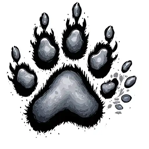 Dog Paw Prints