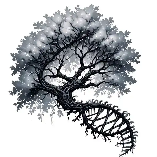 Dna Tree Intertwined