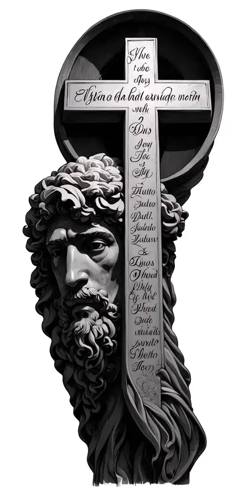 A Cross Written In Roman Dates