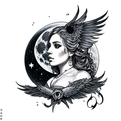 Aires Fullbody Over Moon