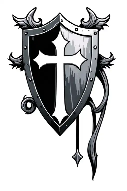 Shield With Cross