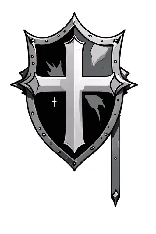 Shield With Cross