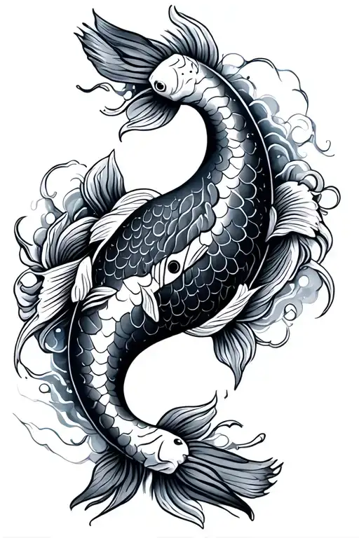 Koi Fish Yin Yang