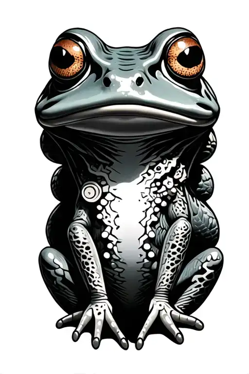 Frog Made From Mechanical Gears