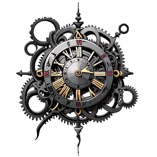 Clock Mechanism Intertwined