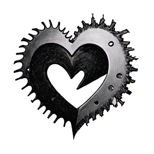 Saws Forming A Heart Shape