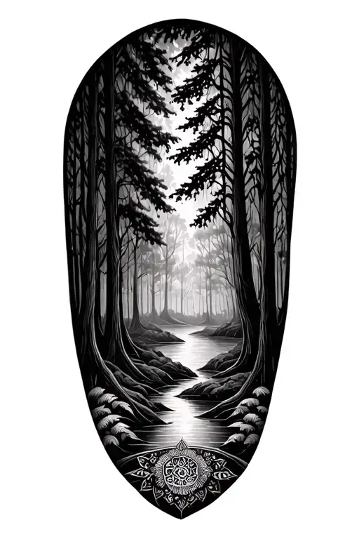 Mandala That Can Relate To A Forest Scene