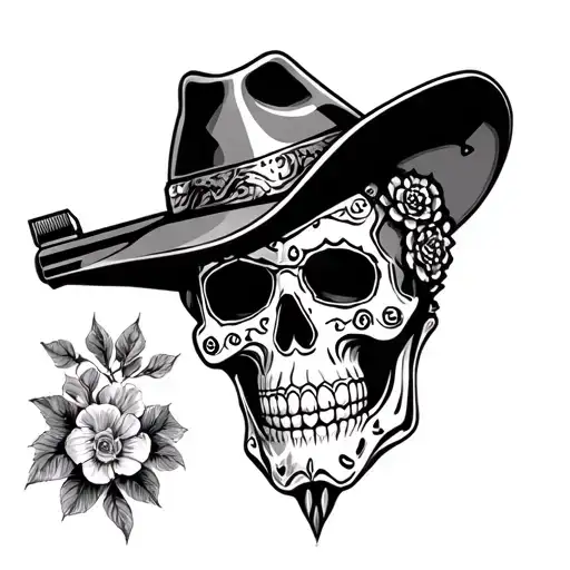 Sugarskull Gunslinger Staring