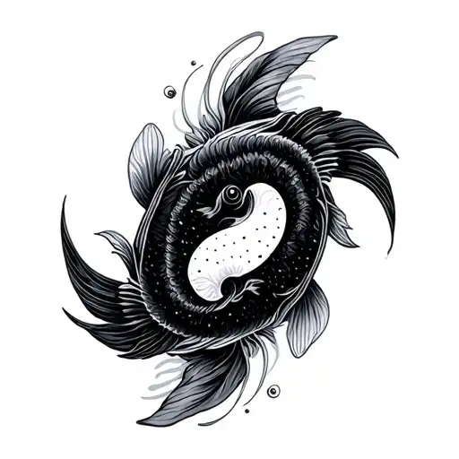 Yin Yang Koi Fish Ying Yang