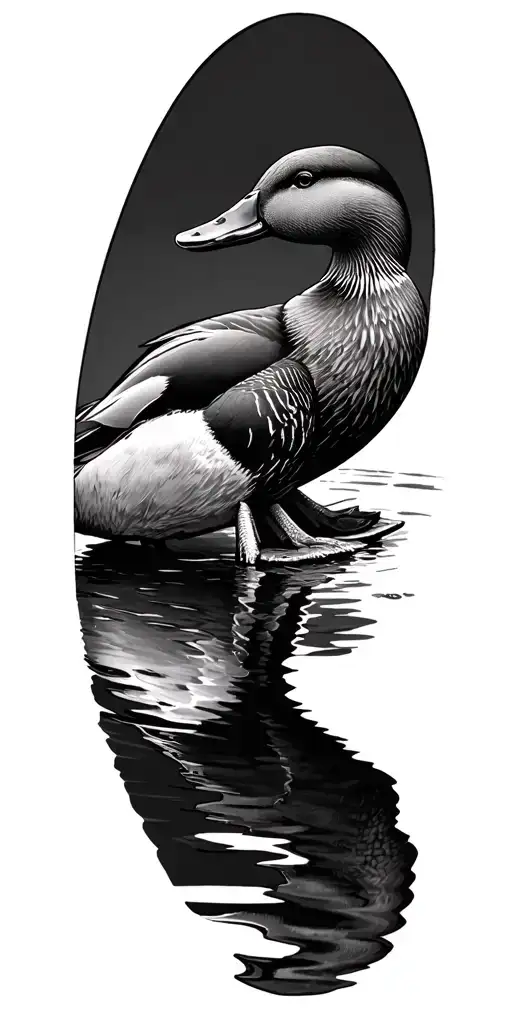 Mallard Ducks And White Tail Buck