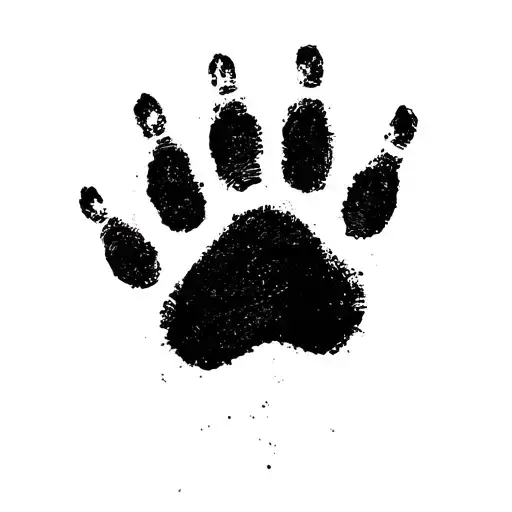 Hand Print And Paw Print Forming