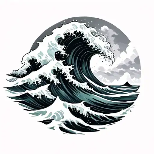 Ocean Waves Crashing