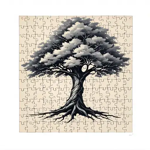 Puzzle Piece Family Tree