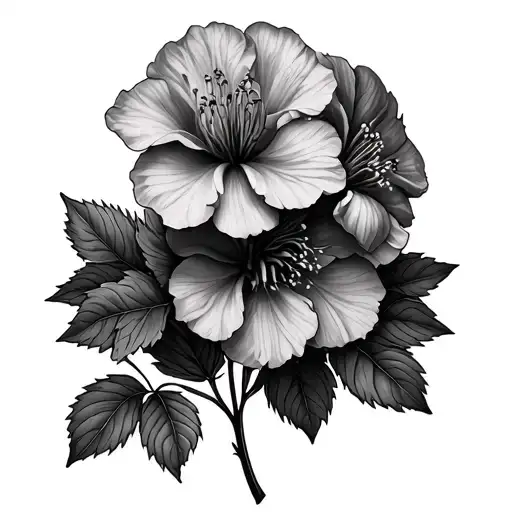 Geranium And Rhododendron