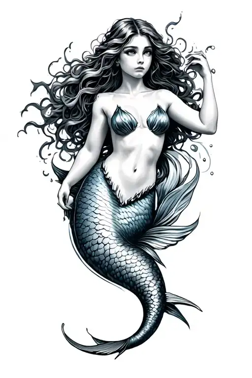 Warsaw Mermaid Swimming