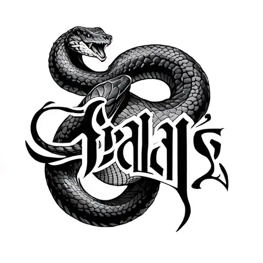 Gyalis Word With A Snake