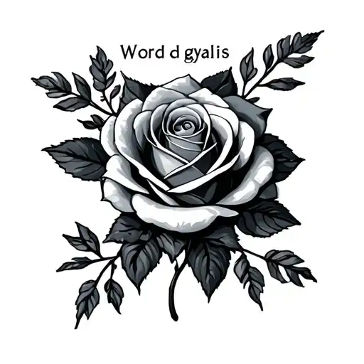 Word Gyalis In Chic Police With A Rose