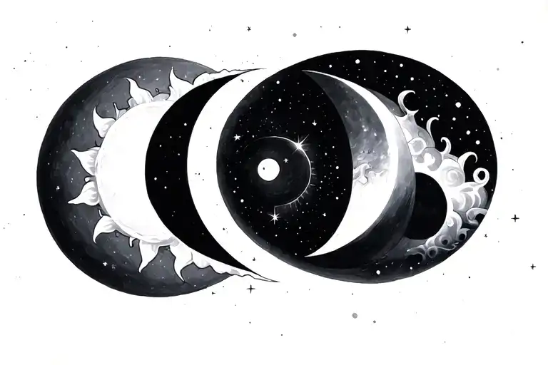 Sun And Moon Phases