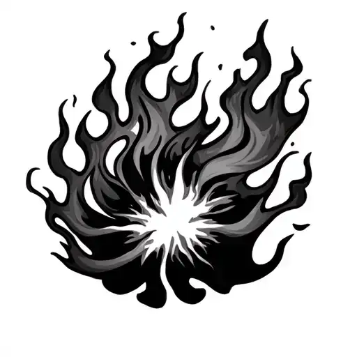 Flames Right Arm Sleeve