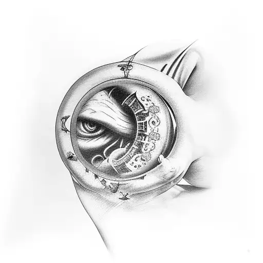 Ojo En El Bicep Con Fechas Alrededor