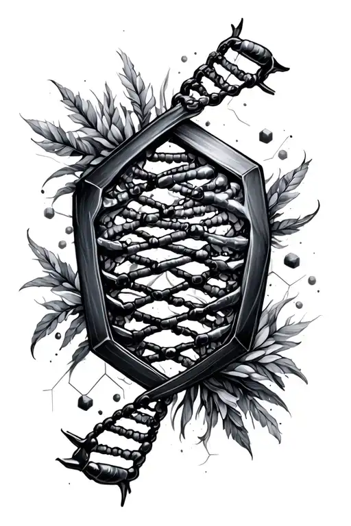 Hexagon Filled Life Dna