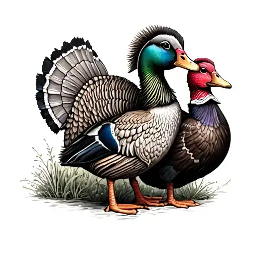 Ducks Deer And Turkeys