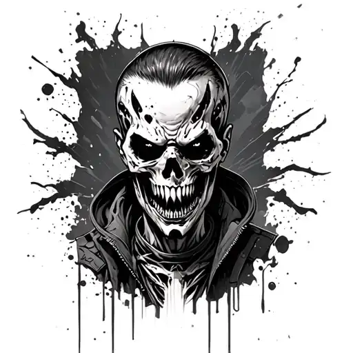 Punk-cyborg Man Agressive Death