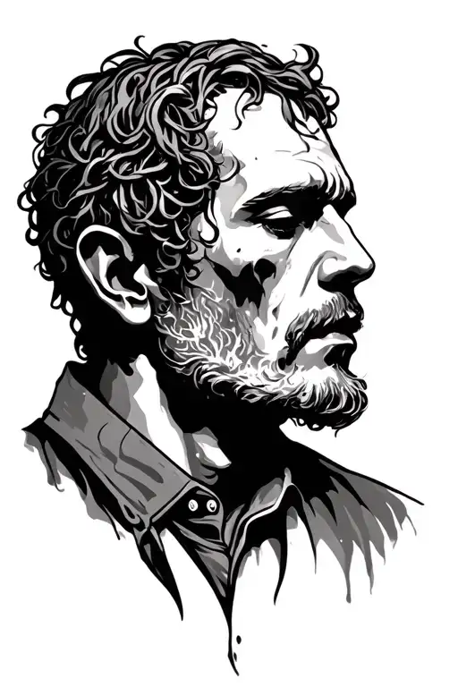 Biblical Depression Mental Health Tattoo Men