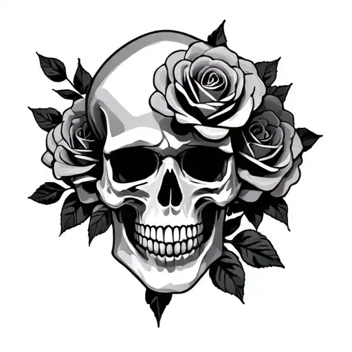 Skull And Roses