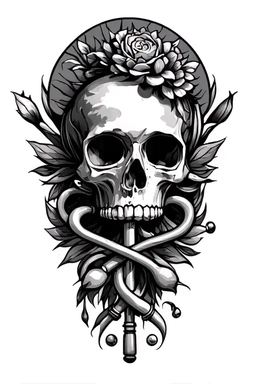 A Therapist Symbol Combined With Punk Rock Elements