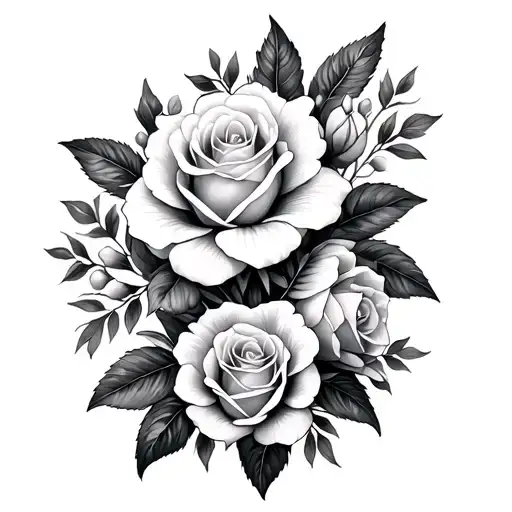 Jasmine Flowers And Roses