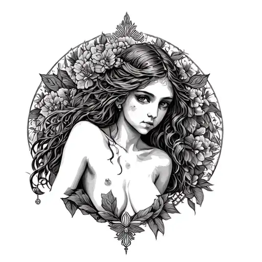 Libra Sign Zadiak Naked Girl