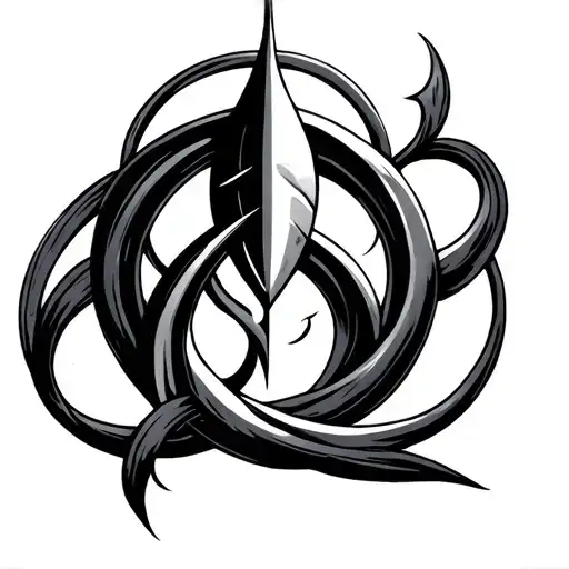 Mercury Symbol Intertwined