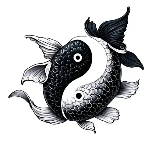Koi Fish Yin Yang