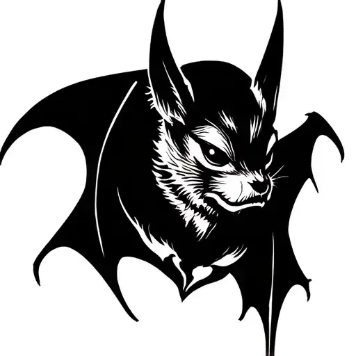 Bat Tattoo Stencils