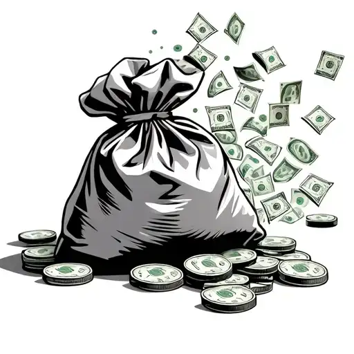 Money Bag Overflowing