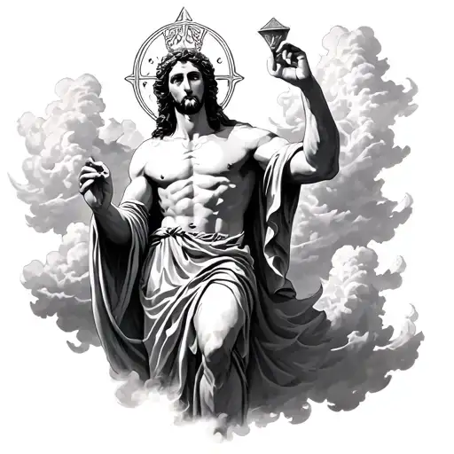 God With Clouds Surrounding