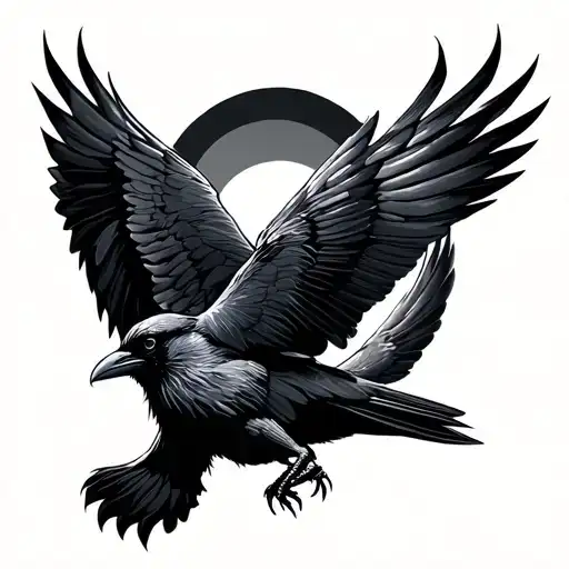 Celtic And Viking Brotherhood Basic Crows Flying