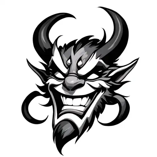 Oni Mask Smiling