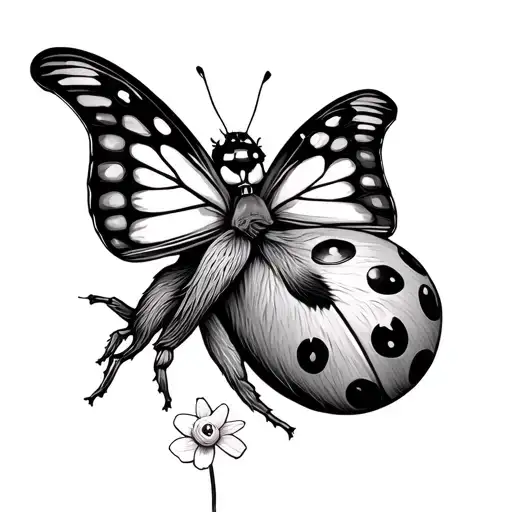 Sloth Butterfly Ladybug Daffodil